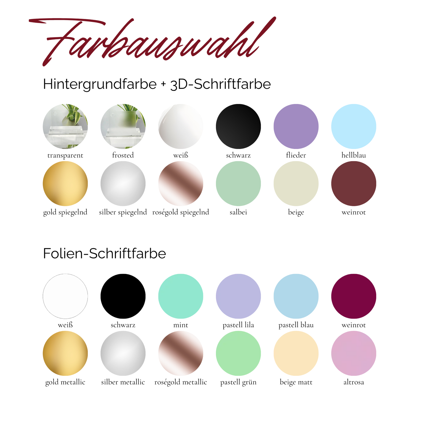 Sitzplan Hochzeit Acryl – Elegantes Design „Paris“ 3D für 50 - 100 Personen